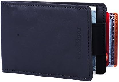 Forbidden Slim Bifold Leather Wallet (Black)