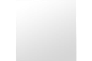 uDecor DuraClean Smooth White 2ft x 2ft Vinyl Drop Ceiling Tiles - Box of 10, Waterproof, Washable, Class A Fire Rated, 4mm PVC, Ideal for Home, Restaurants, Offices, 40 Sq.ft Coverage