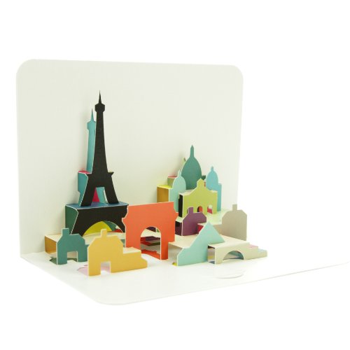 Art File FORM Paris 3D Pop Up Greeting Card, One Size, Multicolor