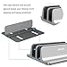 JARLINK (Upgraded Dock Version) Vertical Laptop Stand, Double Desktop Stand Adjustable Laptop Holder (up to 17.3 inches) Compatible with All MacBook Pro/Air/Microsoft Surface (Gray)thumb 4