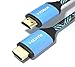 FASTSEVEN 4K HDMI Cable 6ft 1 Pack, Braided Nylon, Shielded, hdmi 2.0 High Speed, 18Gbps 4K 60HZ HDR, 2160P, ARC, HDCP 2.2, hdmi to hdmi, for Laptop, Monitor, PS4, PS5, Xbox, UHD TV Apple TV & More
