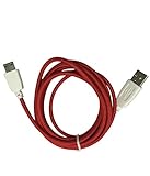 smavco 6.5 feet (2 meter) Red Replacement Data Sync Charger Charging USB Cable Cord for Nabi Fuhu XD JR Kid HD NABi Jr and NABi XD Tablet (3 Pack) (Wireless Phone Accessory)