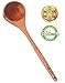 Natural Wooden Bamboo Ladle Scoop for soups, sauces, casseroles by EcoCheph