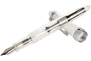 1 Piece 992 Silver Clip Fountain Pen 0.5mm Ink Pens Office Writing Stationery Durability