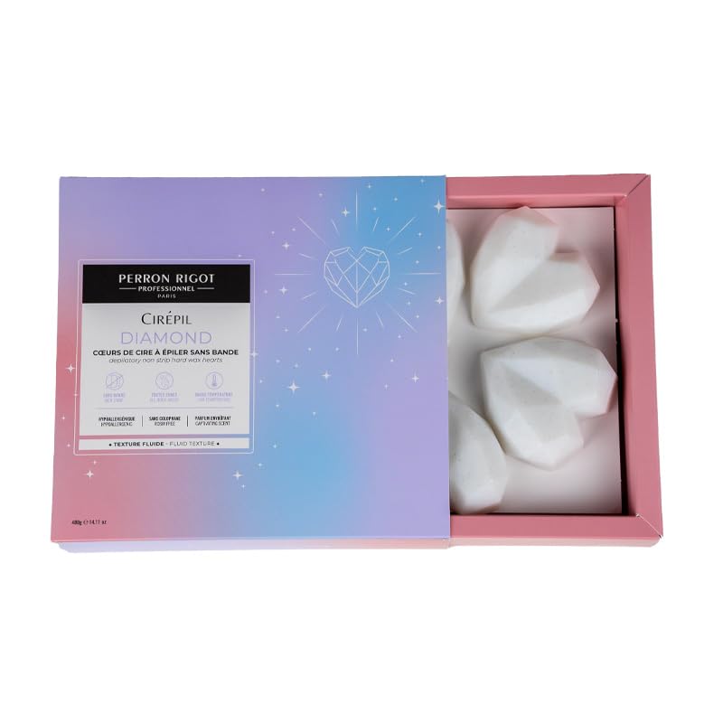 Glitzernde Wachsherzen, Himbeerduft, Glitzernde Weiße Farbe mit Blau und Violett, Niedrige Schmelztemperatur 66-70°C