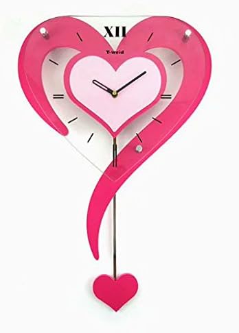 Home Decoration Wooden wall clock silent watch personality pocket watch clock wall clock fashion heart pendulum wall clocks