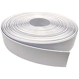 NickHouse 1.5" Vinyl Chair Strapping Outdoor Patio Furniture Repair 20' Matte Finish (White)