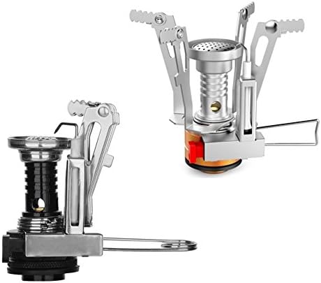 Westore Ultralight Portable Camping Stoves 2 Pack Outdoor Backpacking Stoves With Piezo Ignition Hiking Mini Camp Stoves Yellow&amp;Black