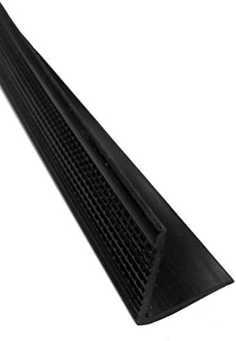 Herco 510 Thermoplastic Angle Extrusion 12 ft x 1-1/8 in x 1-1/4 in (Black)