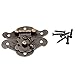 Dophee 1Pc 38x29mm Retro Vintage Decorative Cabinet Latches Hasp Pad Lock Clasp for Jewelry Wooden Box Case Chest