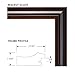 Artcare by Nielsen Bainbridge 12x15 Hampton Collection Walnut Glazed Archival Document Frame with Warm White Mat for 8.5x11 Document Includes: UV Glazed Glass and Anti Aging Liner