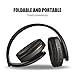 Alltrum Over-Ear Headphones,Hi-Fi Stereo Headset,Adjustable Headsets for Traveling/Sports/Relaxation,Foldable Headphones with Microphone and Music Playback for most of Smartphones,Blackthumb 3