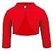 Lilax Little Girls' Knit Long Sleeve One Button Closure Bolero Shrug