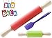 Rolling Pin - Form Meets Function with Professional Nonstick Rolling Pins. 2 Piece Cookie Rolling Pin with Extra Silicone Spatula