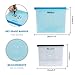 Meneco Reusable Silicone Food Storage Bag Airtight Seal Freezer Bags Reusable Snack Bags Sandwich Bags Microwave Dishwasher Safe (2 large 1 small)