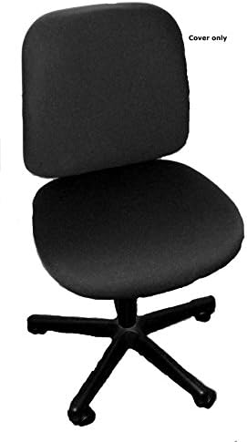 Cover for Office Chair: seat 45x46cm; backrest 41-44cm Black