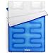 KingCamp 87 x 59 Inch 2 Person 20 Degree Lightweight Waterproof Couple Family Sleeping Bag with 2 Pillows for Camping, Hiking, & Backpacking, Blue