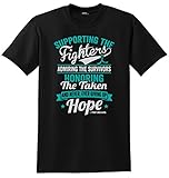 Supporting Admiring Honoring Teal Ribbon T-Shirt Unisex