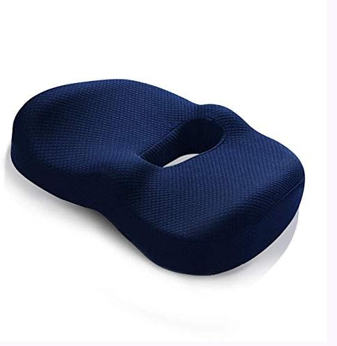 KISlink Cushion cotton memory beautiful office seat acne seat hip breathable breathable cushion bottomluster, 42x9x33cm, navy hardened