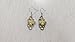 NOUMANDA Geometric Hexagon Silver Honeycomb with Gold Bee Earrings Charm Nature Women Jewelry