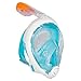 SUBEA EasyBreath Full Face,Anti-Fog,Hypoallergenic Silicone Facial Lining,2016 Version (Atoll, S/M)