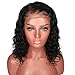 Hair Lace Front Wigs for Black Women 150% Density Brazilian Deep Wave Lace Front Wig 18''