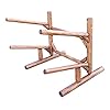 Log-Kayak-Rack-2-place-1-sided-Canoe-and-Kayak-Paddle-Boat-Rack