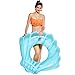 NAKORNO Inflatable Swim Rings, Shell Shape Swim Tube, Funny Pool Floats or Summer Outdoor Beach Toy for Adults Kids, Giant Pool Party Ring Vacation Swimming Circle 45 x 35 x 12inches (Blue)