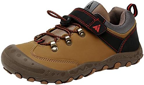 Mishansha スニーカー キッズ つま先保護 アウトドア シューズ 子供 男の子 女の子 通学履き 通気 防水 防滑 子供