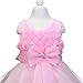 GloryStar Girls Knee Length Bowknot Formal Dress