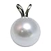 14K Gold White Freshwater Cultured Pearl Pendant - AAA+ Quality