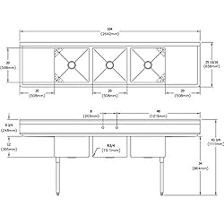 Elkay Foodservice 3 Compartment
