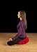 Mobile Meditator Inflatable Meditation Cushion and Travel Pillow - Maroon