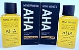 Mimi White AHA White Body Serum Multi Alpha Hydroxy Acids Skin Bleaching, Removes Dark Spots - Pack of 2 30ml
