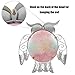 HONGLAND Metal Owl Wall Decor Indoor Wall Art Sculpture Outdoor Hanging Glass Decorations for Home Garden