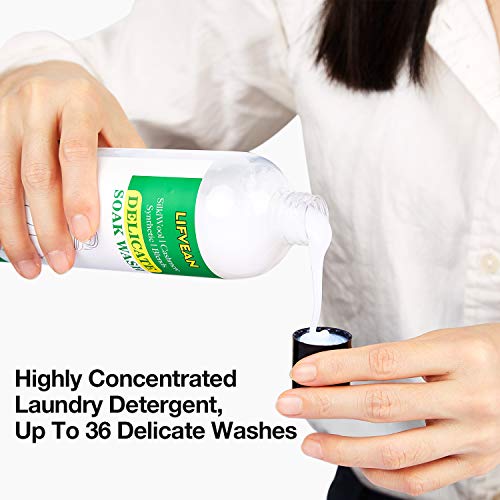 LIFVEAN Delicate Wash Laundry Detergent Highly Concentrated Natural Liquid Delicate Laundry Care