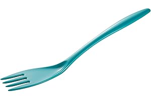 Gourmac 12-Inch Melamine Cooking & Serving Fork, Turquoise