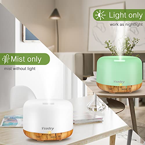 Essential Oil Diffuser500ml Aromatherapy Diffuser with 6 Top Essential