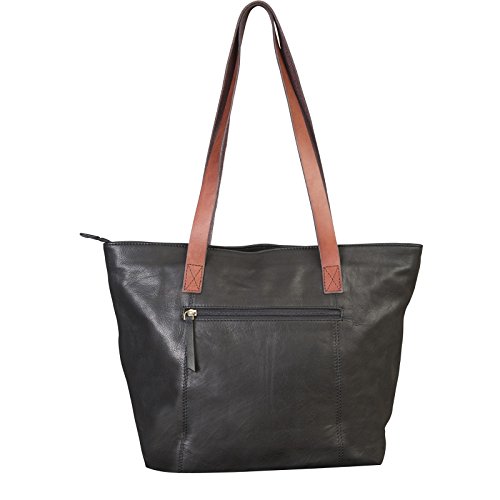 Canyon outback 17-inch harper canyon leather tote, blac…