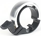 Knog Oi Bike Bell - Original & Luxe Styles, Built in Cable-Clip, Adult/Youth Bicycle Bell (Black, Copper, Brass, Aluminum)