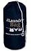 The Fine Living Co. Printed 115L Laundry Bag Adjustable Shoulder Straps & Drawstring,Heavy Duty Laundry Backpack Side Zipper, Space Saving Tall Laundry Bag, Foldable Laundry Hamper (Navy Blue)