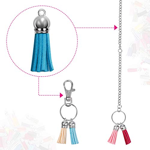 4 Paxcoo+Keychain+Tassels+Acrylic+Supplies