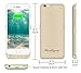 BoxLegend iPhone 6 6s Battery Case 3000mAh Polymer Battery 2.5hrs Fast Recharge Rate Black/White/Rose Gold battery Charger Charging Case Battery Pack Charger Case Gold