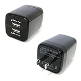 Wall Charger,Allytech(TM) 2.1-Amp (10 Watt) Dual USB Travel Wall Charger For iPhone 6S iPhone 6 iPhone 6 Plus, iPod iPhone 5 5S, Samsung Galaxy, and Android or USB Devices (Bucket Shape-Black)