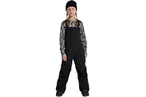 Burton Kids’ Skylar 2-Layer Bib Pants – Waterproof Winter Snowboard Bib Pants for Boys & Girls