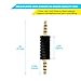 LANMU 3.5mm Audio Adapter,3.5mm Jack Male to Male Adapter Connectors,3.5mm Headphone Stereo AUX Adapter (3 Pack)