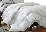 Superior Solid White Down Alternative Comforter, Duvet Insert, Medium Weight for All Season, Fluffy, Warm, Soft & Hypoallergenic - Full/Queen Bed