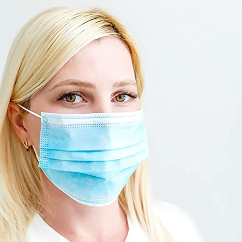 Boomcare Blue 3Ply Premium Disposable Face Mask with Nose Clip and Ear