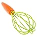 Crunch! The Unique Carrot Whisk by Friendly Chef Kitchen - Silicone Whisk for Kids Cooking Supplies, Gag Gifts, House Warming Presents, Funny Novelty Gifts, Milk Frother or Egg Whisks