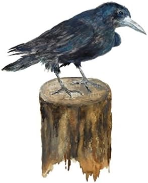 Raven Watercolor,8 x10 Print of Original Raven Watercolor, Raven Watercolor,Crow Watercolor